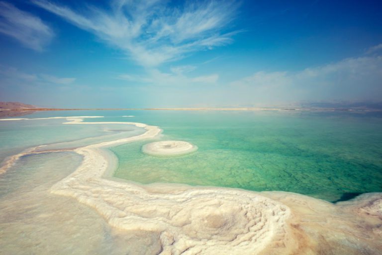 The dead sea in Israel attracts tourists from all over the world, especially those interested in Jewish heritage and tourism.